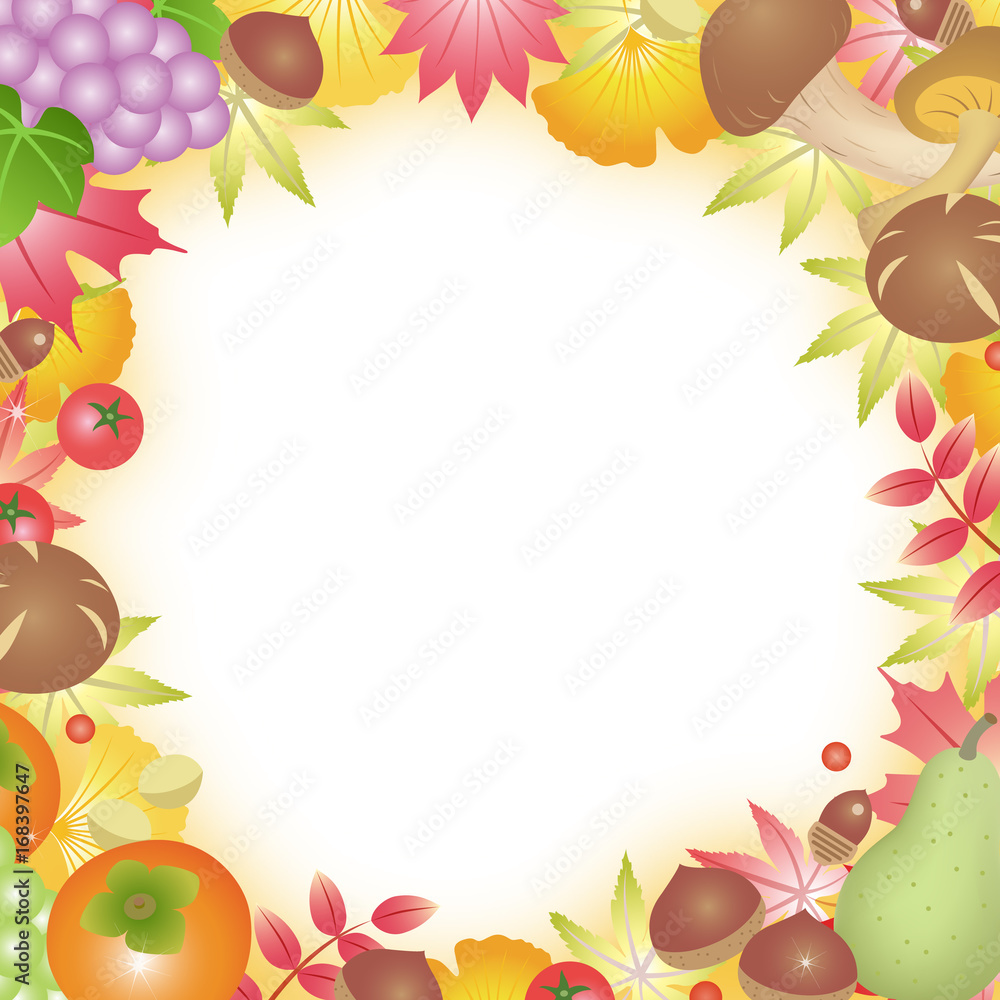 秋 味覚 実り 紅葉