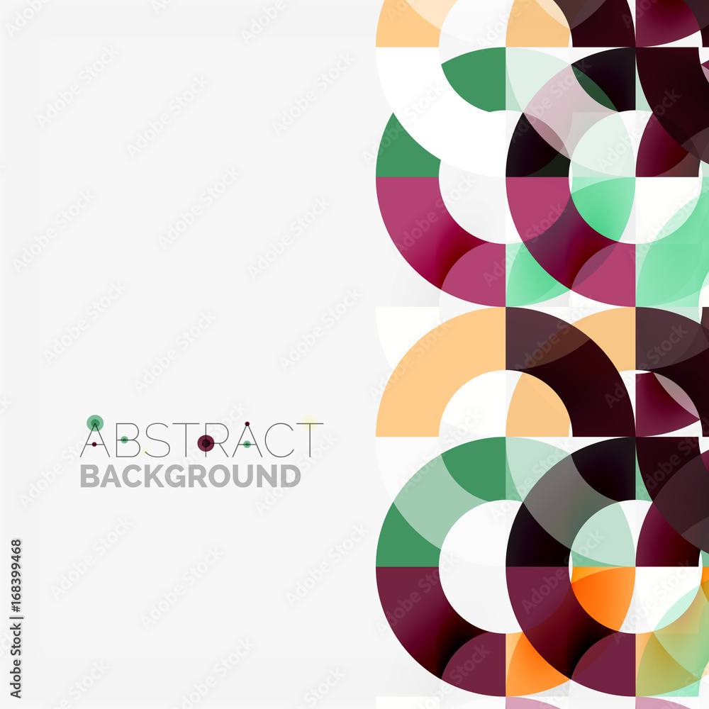 Colorful rings on grey background, modern geometric pattern design Colorful rings on grey background, modern geometric pattern design