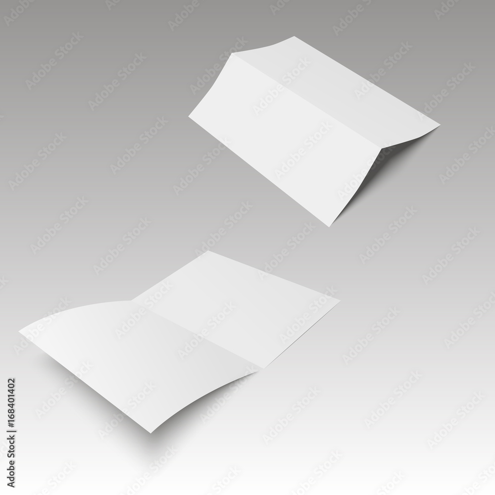 Mockup opened magazine, journal, booklet, postcard, flyer, business card or brochure . Vector Illustration Mockup opened magazine, journal, booklet, postcard, flyer, business card or brochure . Vector Illustration