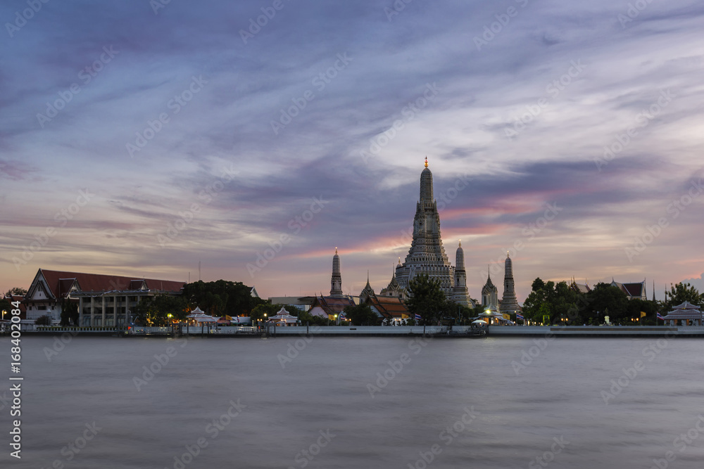 Sunset over Wat Arun, Bangkok, Thailand
