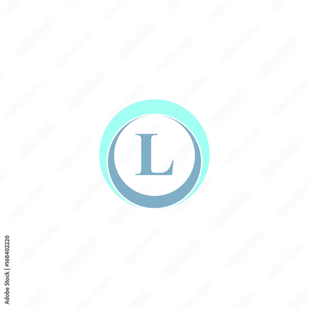 l letter in circle logo design l letter in circle logo design