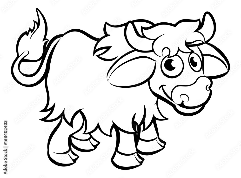 Yak Cartoon Character Yak Cartoon Character