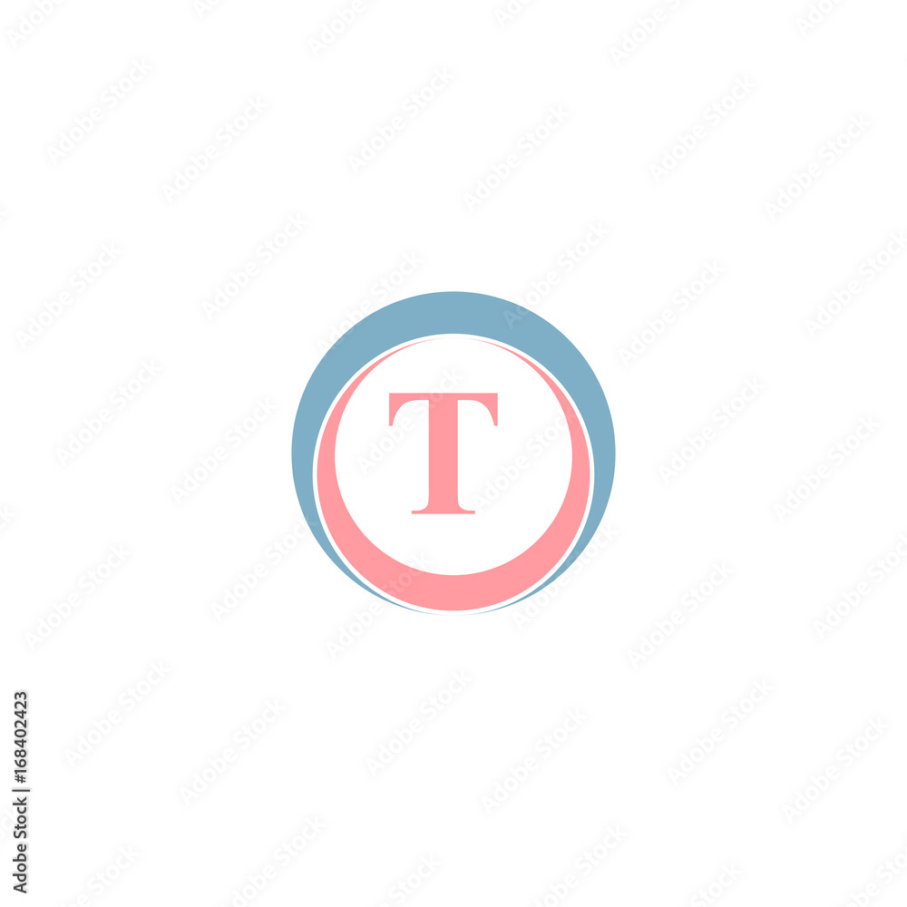t letter in circle logo design t letter in circle logo design