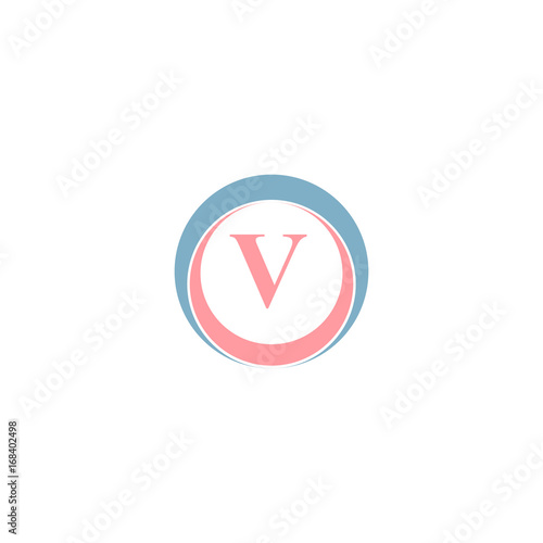 Free Download v letter in circle logo design - GFXLoad