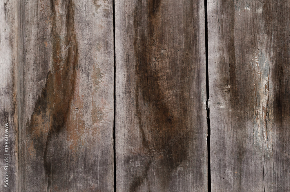 Naklejka premium wooden brown boards one by one