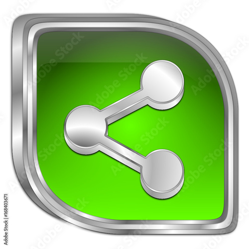 Share Button - 3D illustration