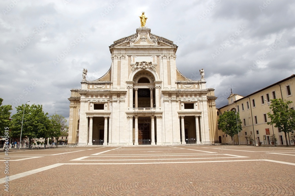 Basilica of Saint Mary of the Angels in Assisi, Umbria, Italy. Basilica of Saint Mary of the Angels in Assisi, Umbria, Italy.