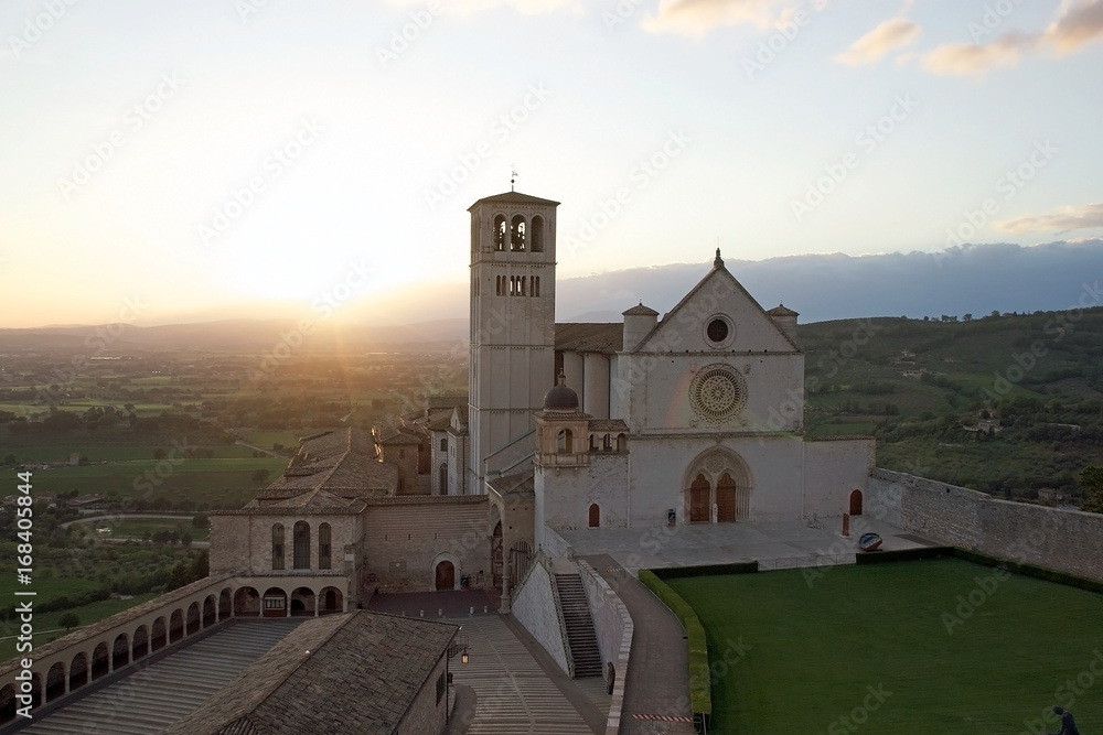 The Basilica of San Francesco d'Assisi, Assisi, Italy The Basilica of San Francesco d'Assisi, Assisi, Italy