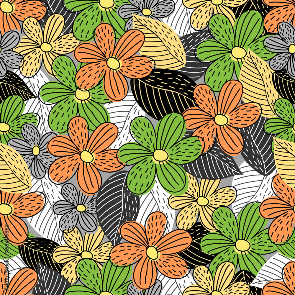 flowers graphics.seamless pattern flowers graphics.seamless pattern