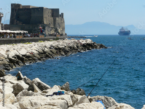 naples castel delil'ovo italy photo