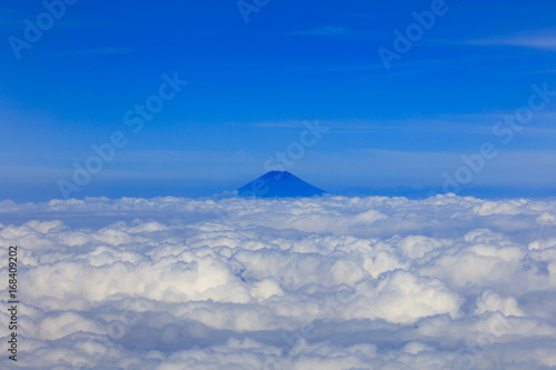 August, summer,Mount Fuji on the cloud © norimoto