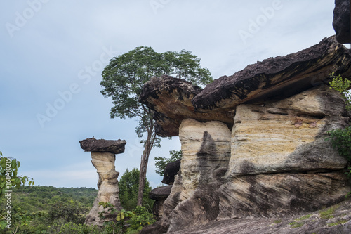 Earth Pillar like a mushroom