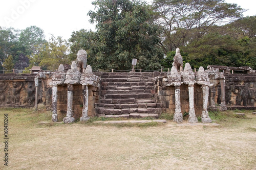 Canvas Print Terrace of the elephants