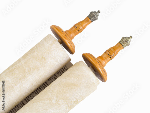 The scroll of the Torah executed on paper