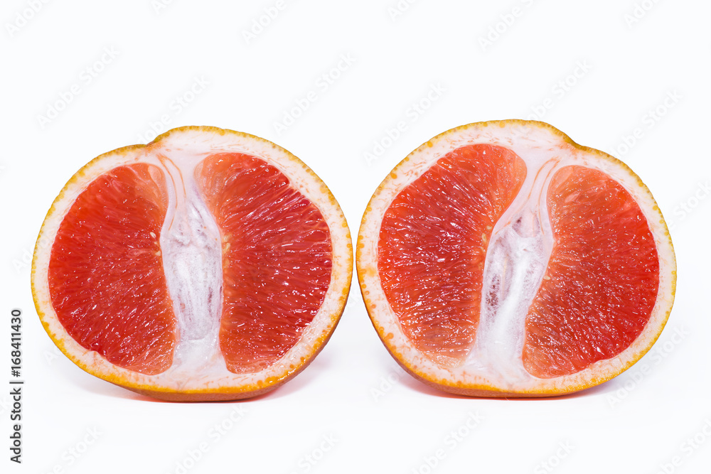 Grapefruit on white isolated background. Grapefruit on white isolated background.