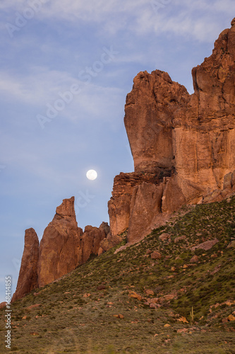 Moon Rise at Lost Dutchman