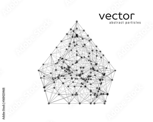 Abstract vector illustration of pyramid.