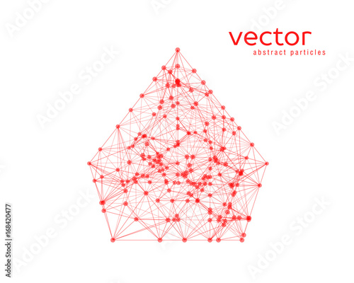 Abstract vector illustration of pyramid.