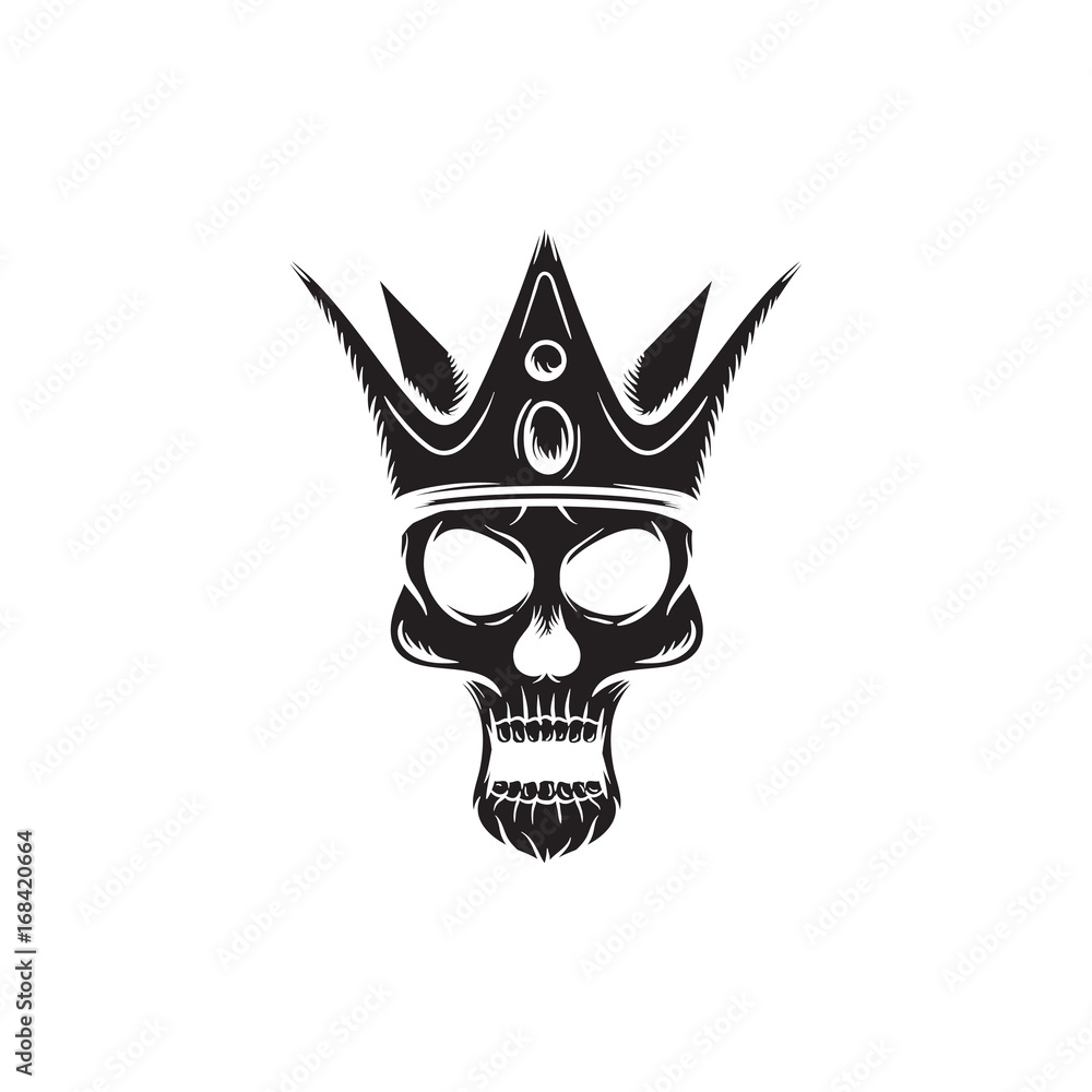 king skull vector illustration king skull vector illustration
