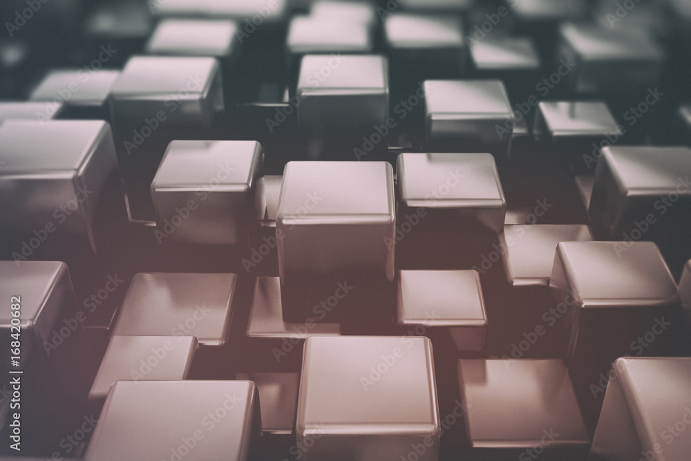 3d background metallic cubes 3d background metallic cubes