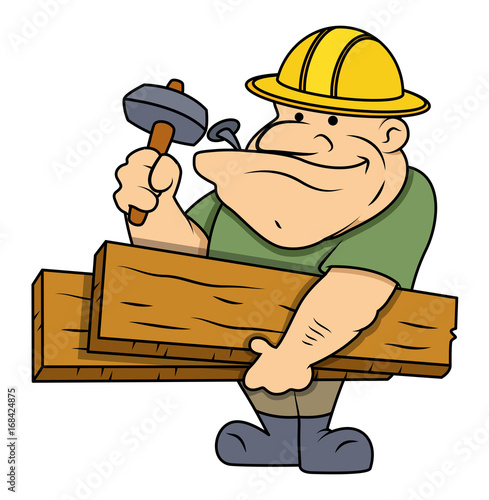 Cartoon Carpenter Character