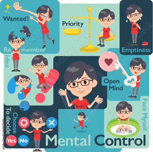 red Tshirt Glasse men_Mental & volition