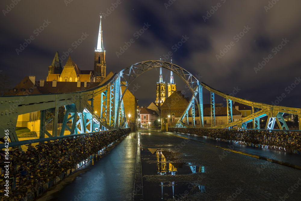 Naklejka premium Wrocław, Poland, Panorama of the city
