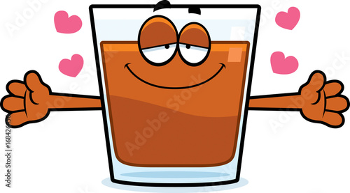 Cartoon Shot Glass Hug