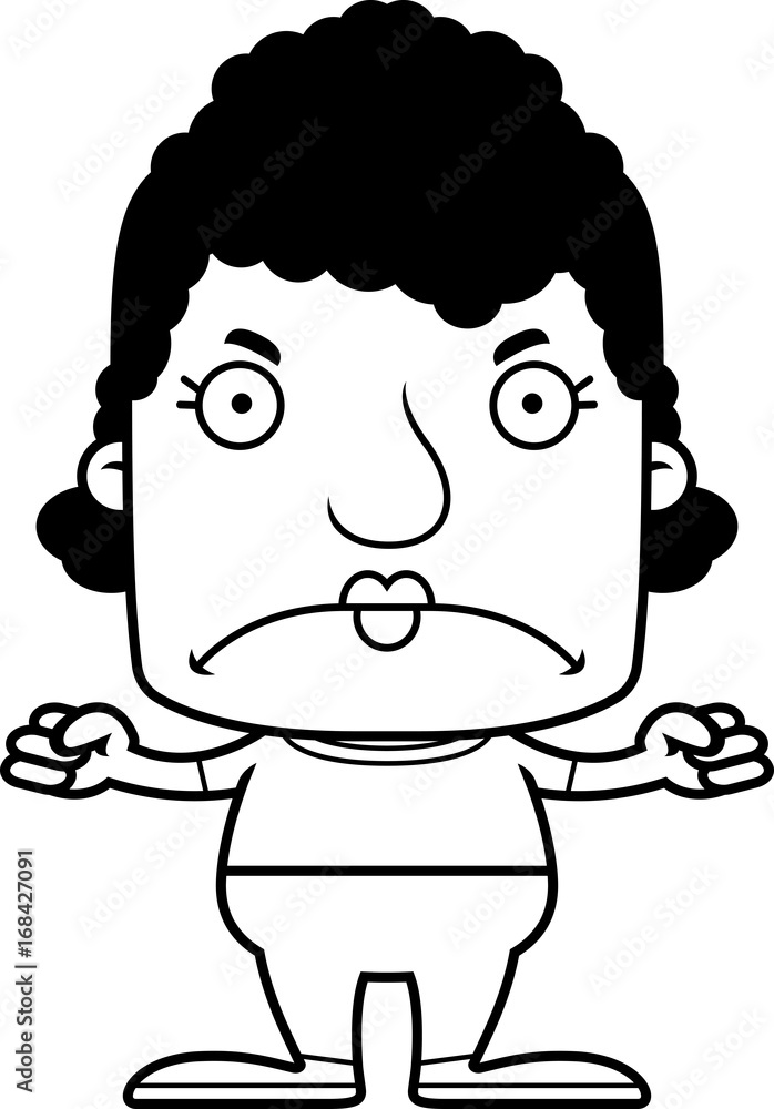 Fototapeta premium Cartoon Angry Woman