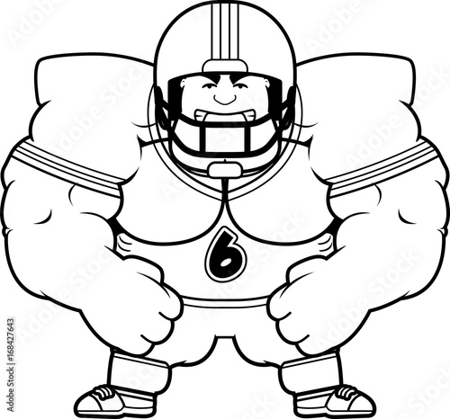 Angry Cartoon Football Player