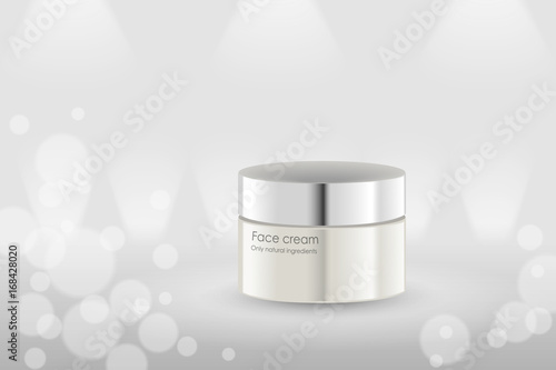 background lights in perspective with jar