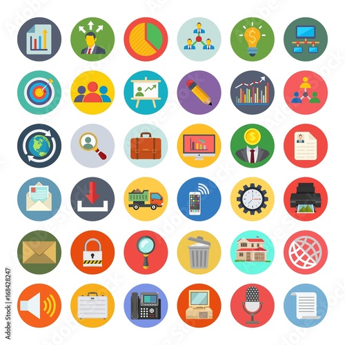 Project Management Colored Icons 