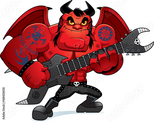 Cartoon Heavy Metal Demon
