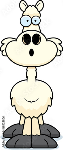 Surprised Cartoon Llama