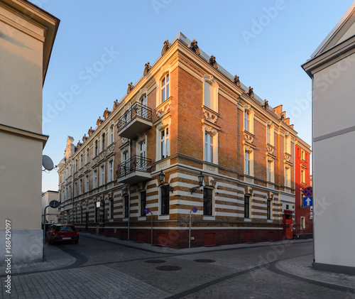 Town architecture in central part of Gliwice