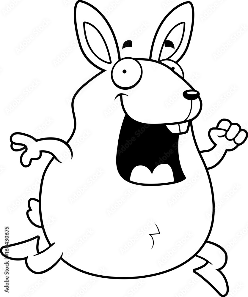 Obraz premium Rabbit Running