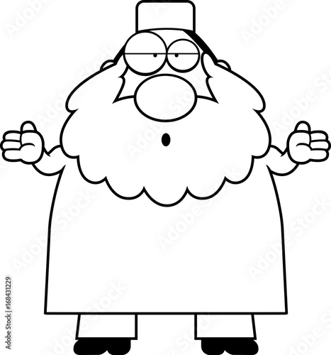 Confused Cartoon Muslim