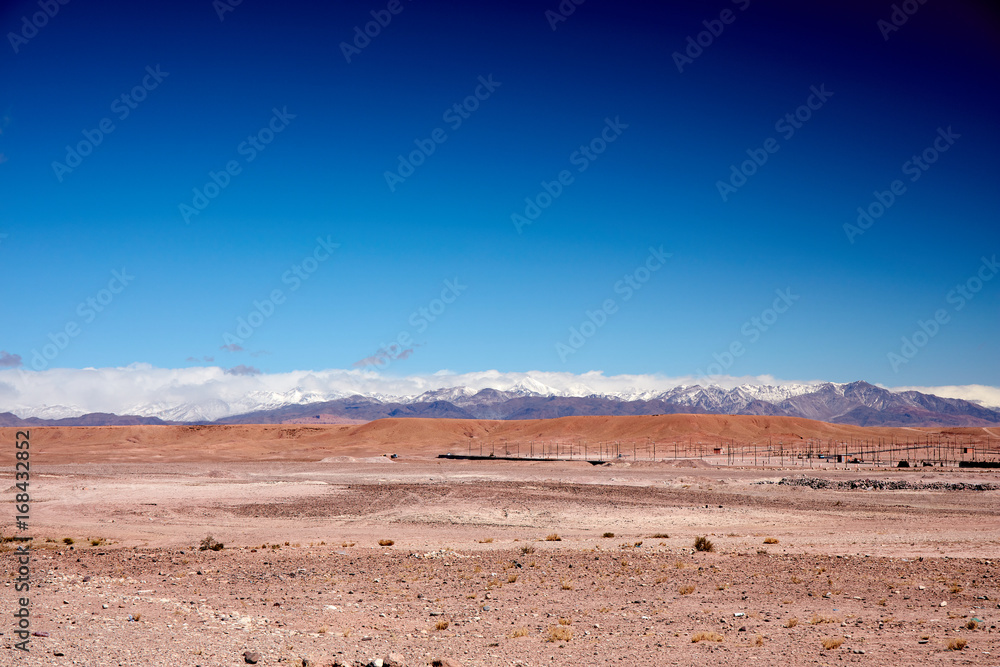 Fototapeta premium Desert landscape, Atlas Mountains, Morocco