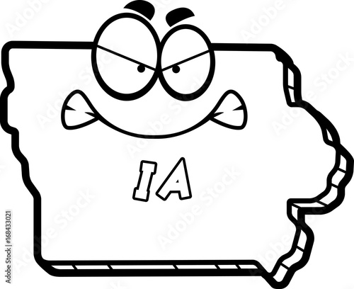 Cartoon Angry Iowa