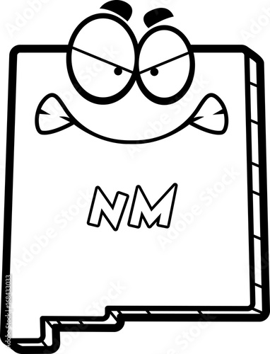 Cartoon Angry New Mexico