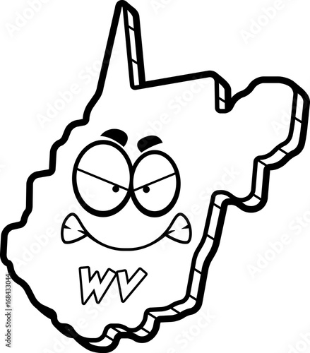 Cartoon Angry West Virginia