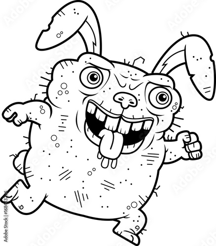 Ugly Bunny Running
