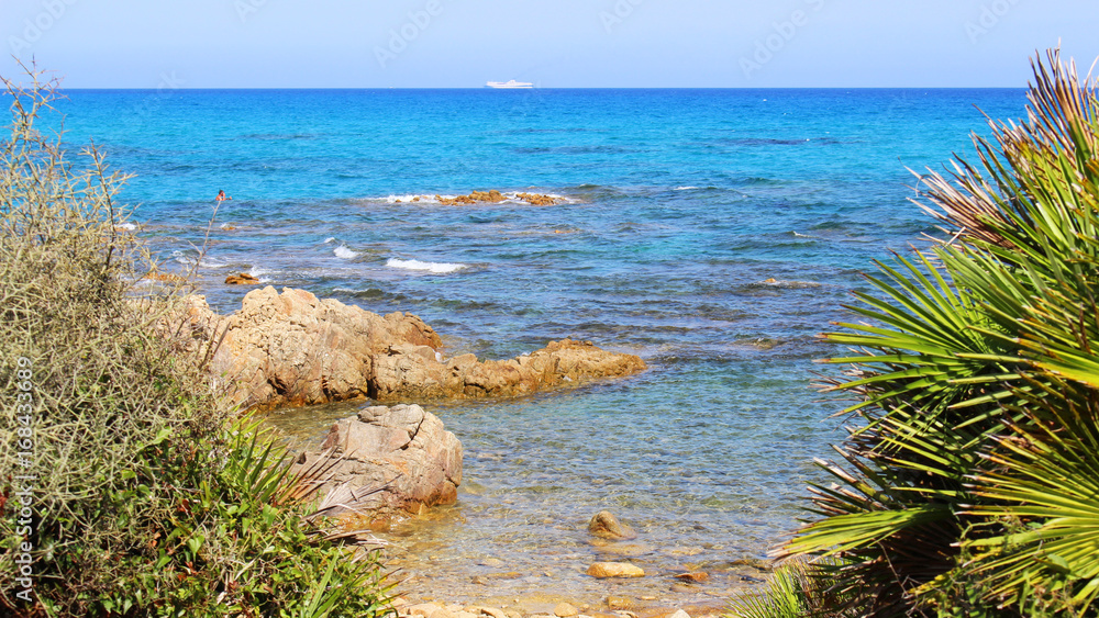Simple view of the blue sea - Sardinia