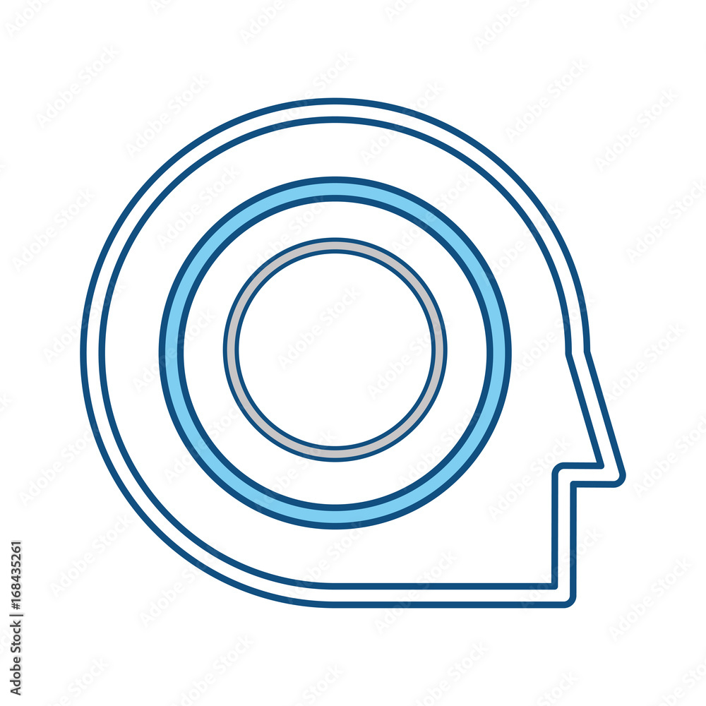 Man head silhouette Man head silhouette