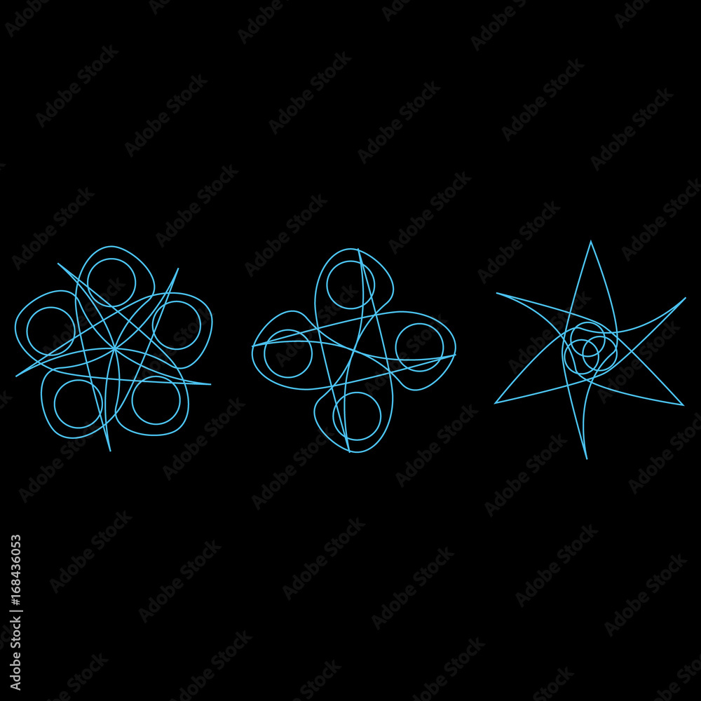 Beautiful and symmetrical geometric pattern Beautiful and symmetrical geometric pattern