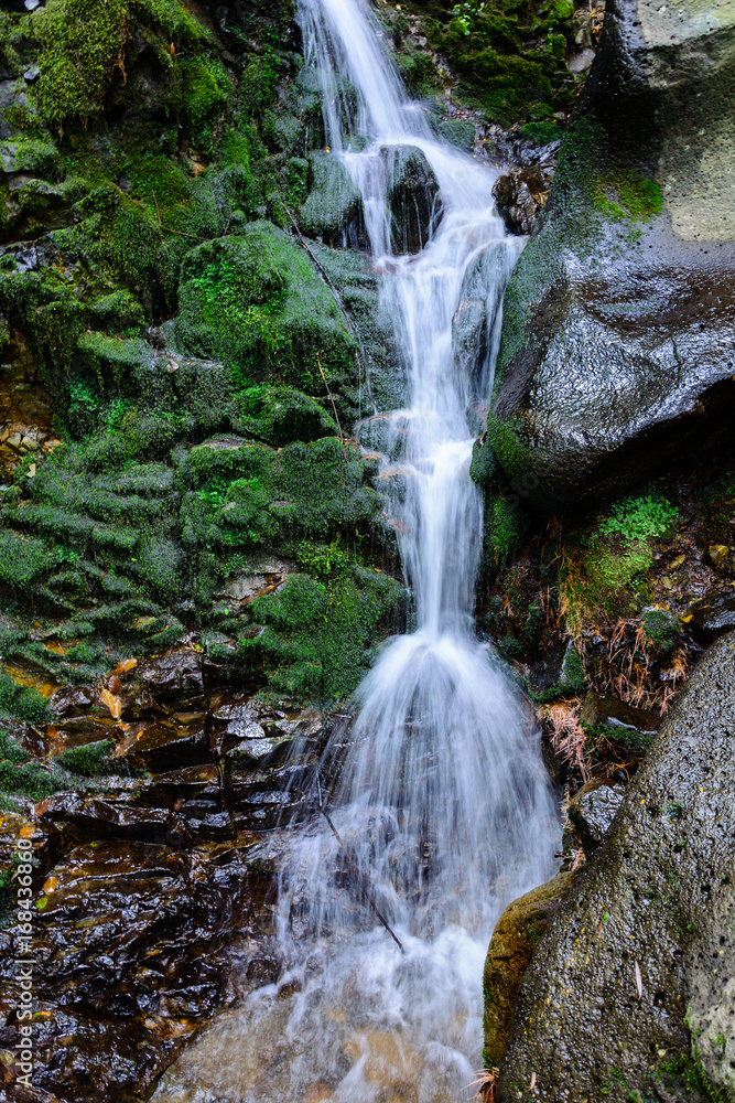 Fototapeta premium Amazing landscape with wild waterfall, Armenia