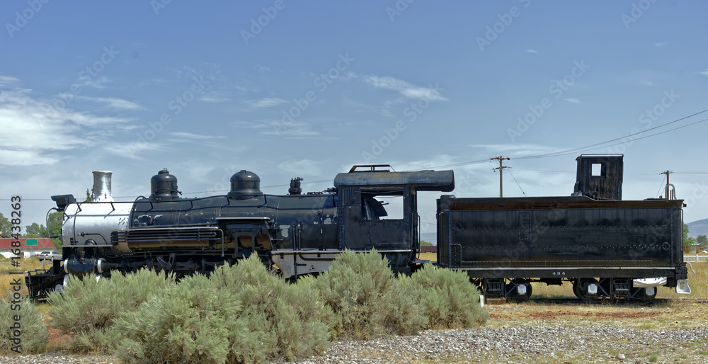 Fototapeta premium Early 19th Century U.S. steam locomotive,