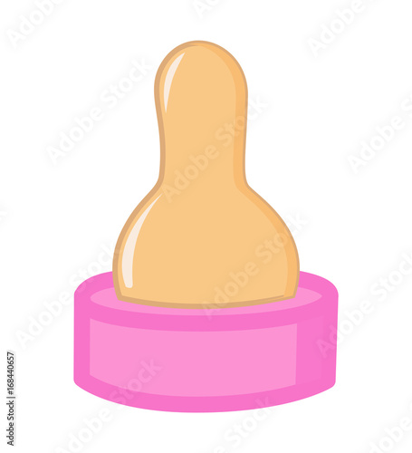 Milk Bottle Lid Nipple Vector