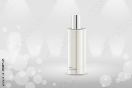 background lights in perspective with shampoo