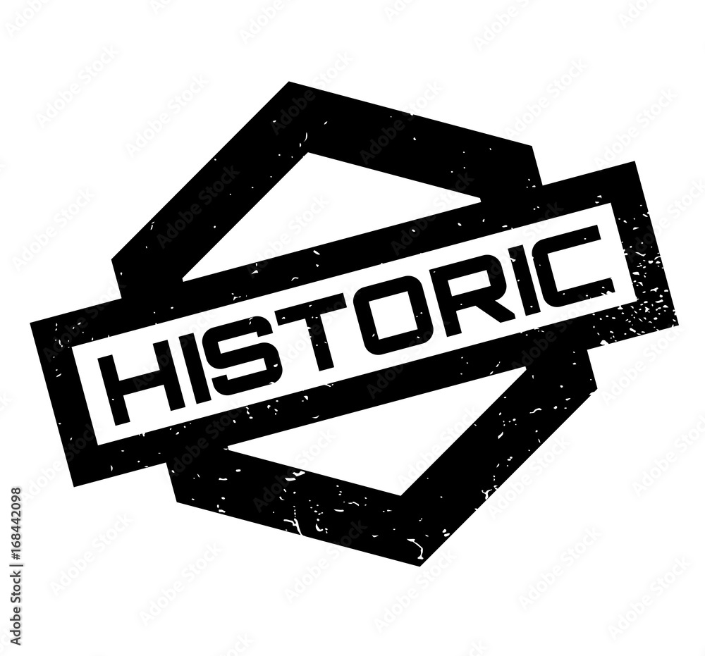 Obraz premium Historic rubber stamp. Grunge design with dust scratches. Effects can be easily removed for a clean, crisp look. Color is easily changed.